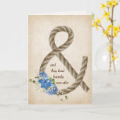 Rope Ampersand Jubileum Kaart (Gele Bloem)