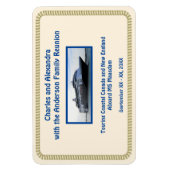 Rope Border met Cruise Ship Stateroom Deurmarkerin Magneet (Verticaal)