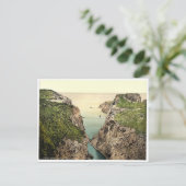 Rope Bridge. Carrick-a-Rede. Co. Antrim, Ierland Briefkaart (Staand voorkant)