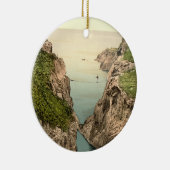 Rope Bridge, Carrick-a-Rede, County Antrim Keramisch Ornament (Rechts)