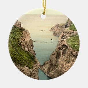 Rope Bridge, Carrick-a-Rede, County Antrim Keramisch Ornament