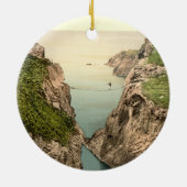Rope Bridge, Carrick-a-Rede, County Antrim Keramisch Ornament (Achterkant)