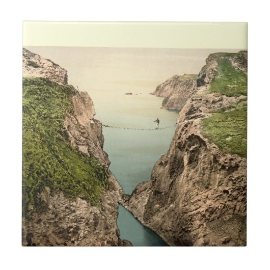 Rope Bridge, Carrick-a-Rede, County Antrim Tegeltje (Voorkant)