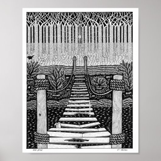 Rope Bridge Poster (Voorkant)
