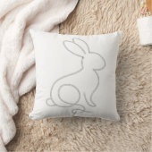 Rope Bunny Rabbit Minimal Modern Design Kussen (Deken)