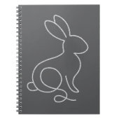 Rope Bunny Rabbit Minimal Modern Design Notitieboek (Voorkant)