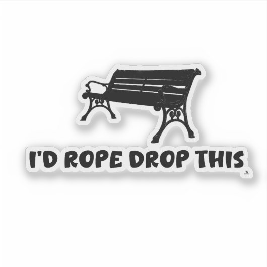 Rope Drop This Epic Theme Park Humor Sticker (Voorkant)