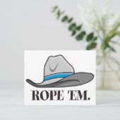 Rope-em-cowboy-uitrusting Briefkaart (Staand voorkant)