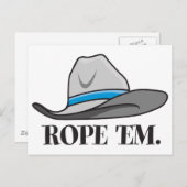 Rope-em-cowboy-uitrusting Briefkaart (Voorkant / Achterkant)