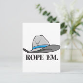 Rope-em-cowboy-uitrusting Briefkaart (Staand voorkant)