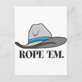 Rope-em-cowboy-uitrusting Briefkaart (Voorkant)