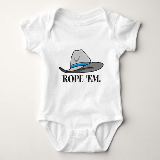 Rope-em-cowboy-uitrusting Romper (Voorkant)