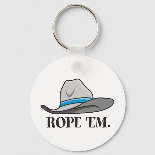 Rope-em-cowboy-uitrusting Sleutelhanger (Voorkant)