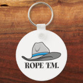 Rope-em-cowboy-uitrusting Sleutelhanger (Voorkant)