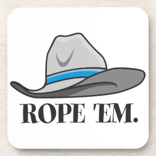 Rope 'Em Western Rodeo Onderzetter