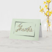 Rope en Ivy vergeten me geen Bedankt Kaart (Gele Bloem)