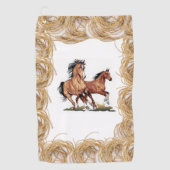 Rope Horse Golf Towel Golfhanddoek (Voorkant)