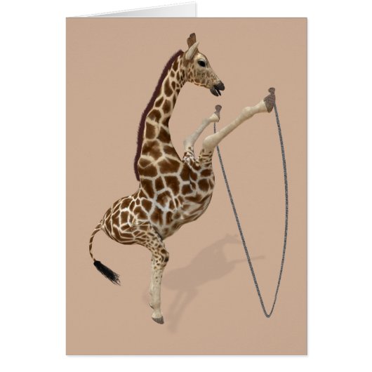 Rope Jumping Giraffe Athlete (Voorkant)