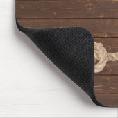 Rope Knot op eikenhout Muismat (Hoek)