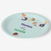 Rope park avontuur speeltuin kinderen verjaardag papieren bordje (Gekanteld)