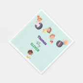 Rope park avontuur speeltuin kinderen verjaardag servet (Hoek)