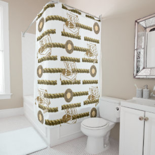 Rope Record Shower Curtain Douchegordijn