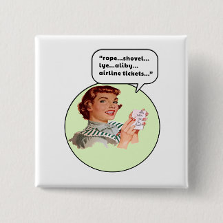 Rope Shovel Lye Vierkante Button 5,1 Cm