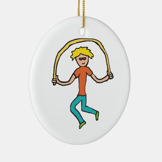 Rope Skipping Keramisch Ornament (Rechts)