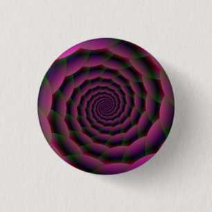 Rope Spiral in het Paarse rood en groen Ronde Button 3,2 Cm