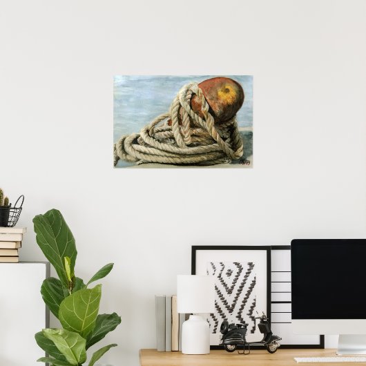 Roped en Rusty Poster (Thuiskantoor)