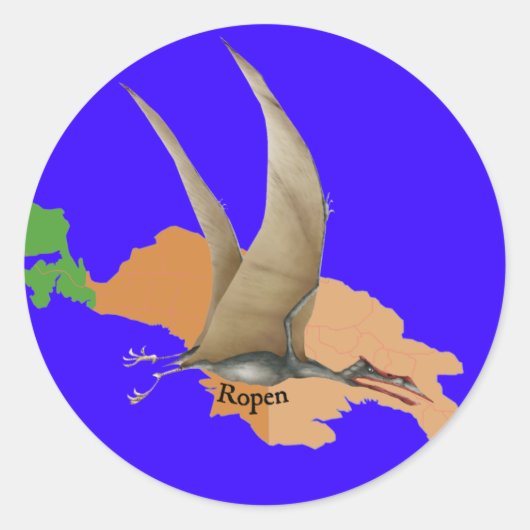Ropen Ronde Sticker (Voorkant)