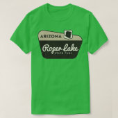 Roper Lake State Park Arizona Welkomstbord T-shirt (Design voorkant)