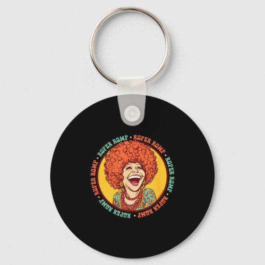 Roper Romp Groovy 70s Mrs Roper Three's Company Ca Sleutelhanger (Voorkant)