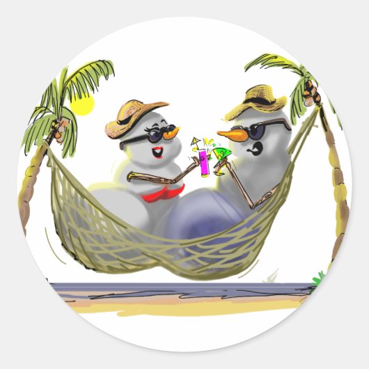RoPiCaL sNoWcOuPLe Ronde Sticker (Voorkant)