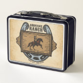 Roping Cowboy ADD NAAM Westerne Familie Paard Ranc (Achterkant)