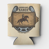 Roping Cowboy ADD NAAM Westerne Familie Paard Ranc Blikjeskoeler (Voorkant)