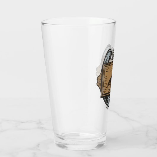 Roping Cowboy ADD NAAM Westerne Familie Paard Ranc Glas (Rechts)