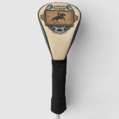 Roping Cowboy ADD NAAM Westerne Familie Paard Ranc Golfheadcover (Voorkant)