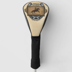 Roping Cowboy ADD NAAM Westerne Familie Paard Ranc Golfheadcover