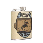 Roping Cowboy ADD NAAM Westerne Familie Paard Ranc Heupfles (Rechts)