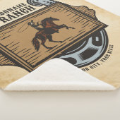 Roping Cowboy ADD NAAM Westerne Familie Paard Ranc Sherpa Deken (3/4)