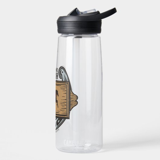 Roping Cowboy ADD NAAM Westerne Familie Paard Ranc Waterfles (Links)