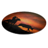 Roping Cowboy Cutting Board Snijplank (Hoek)