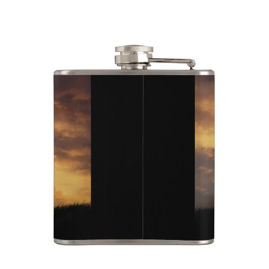Roping Cowboy Flask Heupfles (Achterkant)
