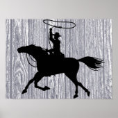Roping Cowboy Poster (Voorkant)