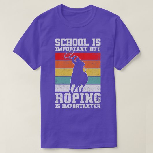 Roping Cowboy Rodeo T-shirt (Design voorkant)