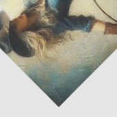 Roping Cowgirl 1 Tissue Paper Tissuepapier (Detail)