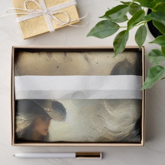 Roping Cowgirl 1 Tissue Paper Tissuepapier (Geschenk)