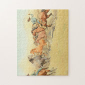 Roping Horses, 1945, gemaakt door Maynard Dixon Legpuzzel (Verticaal)