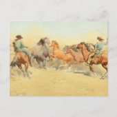 Roping Horses van Maynard Dixon Briefkaart (Voorkant)